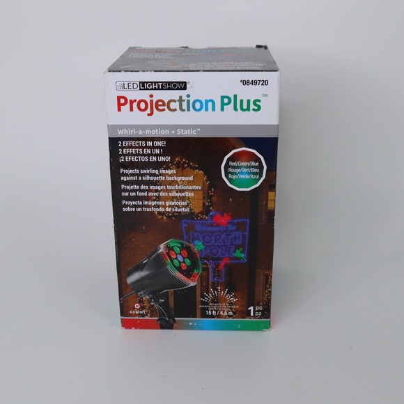 Gemmy Other - Lightshow Projection Christmas Holiday North Pole Whirl-a-Motion LED Spotlight